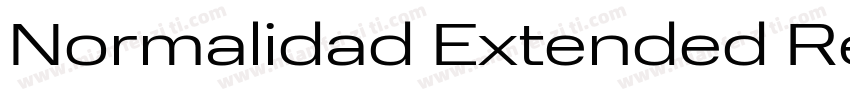 Normalidad Extended Regular字体转换